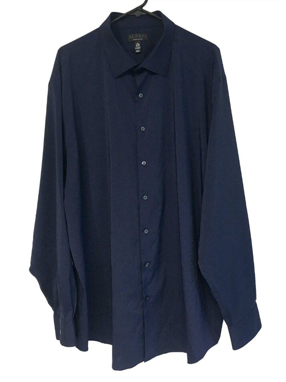 Alfani Men's Navy Blue Dress Shirt Size XXL